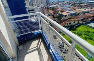 Apartamento com 1 quarto à venda, 40 m² por r$ 296.000 - aviação - praia grande/sp