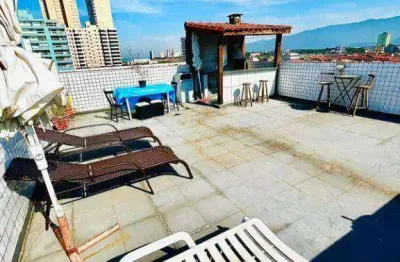 Cobertura com 3 quartos à venda, 180 m² por r$ 428.000 - mirim - praia grande/sp