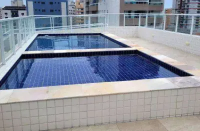 Apartamento com 2 quartos para alugar, 71 m² por r$ 3.000/mês - vila guilhermina - praia grande/sp