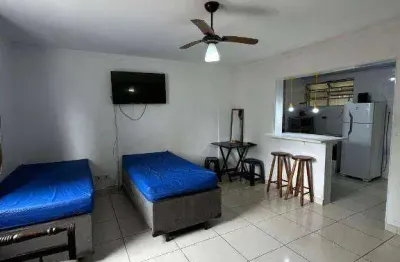 Kitnet com 1 quarto à venda, 32 m² por r$ 245.000 - vila guilhermina - praia grande/sp