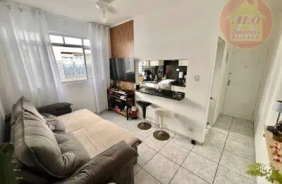 Apartamento com 2 dormitórios à venda, 52 m² por r$ 330.000,00 - boqueirão - praia grande/sp