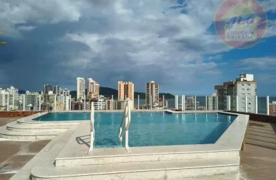 Apartamento com 1 quarto para alugar, 50 m² por R$ 3.200/mês - Vila Guilhermina - Praia Grande/SP