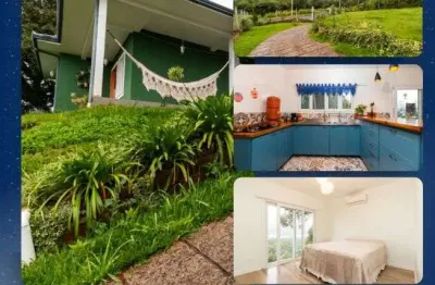 Linda casa com 250m² com vista magnífica no vale das montanhas em gramado-rs