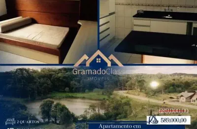 Apartamento com 58m² com 2 quartos em avenida central - gramado - rs