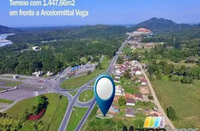 Terreno à venda, 1448 m² por r$ 150.000,00 - rocio grande - são francisco do sul/sc