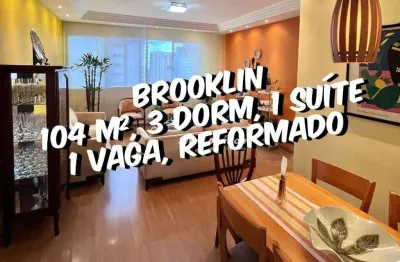Apartamento com 3 quartos à venda na Rua Indiana, Brooklin, São Paulo, 104 m2 por R$ 1.100.000