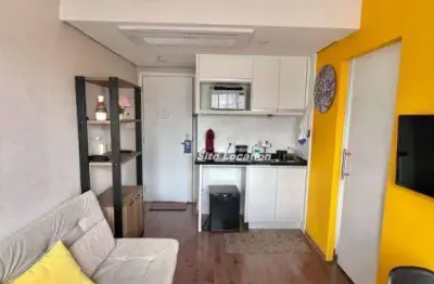 Apartamento com 1 quarto para alugar na avenida rouxinol, moema, são paulo, 27 m2 por r$ 2.500