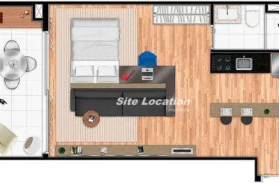 Apartamento com 1 quarto à venda na Rua Vieira de Morais, Brooklin, São Paulo, 42 m2 por R$ 790.000