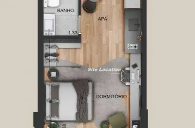 Apartamento com 1 quarto à venda na alameda dos arapanés, moema, são paulo, 29 m2 por r$ 61.521.490