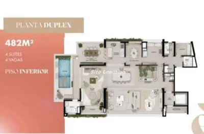 Apartamento com 4 quartos à venda na Rua André Ampére, Brooklin, São Paulo, 482 m2 por R$ 9.145.000