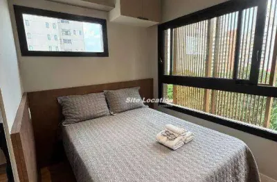 Apartamento com 1 quarto para alugar na avenida agami, moema, são paulo, 20 m2 por r$ 3.600