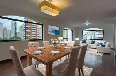 Apartamento com 4 quartos para alugar na avenida juriti, moema, são paulo, 180 m2 por r$ 6.000