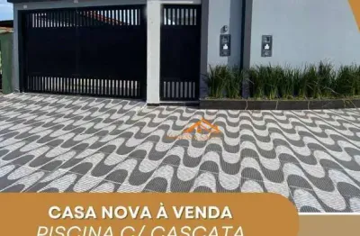 Casa com piscina e 2 dormitórios à venda, por r$ 475.000 - mongaguá/sp