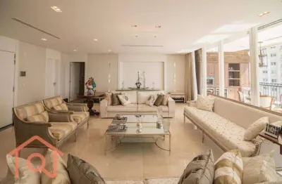 Apartamento com 4 dormitórios à venda, 436 m² por r$ 17.150.000,00 - moema - são paulo/sp