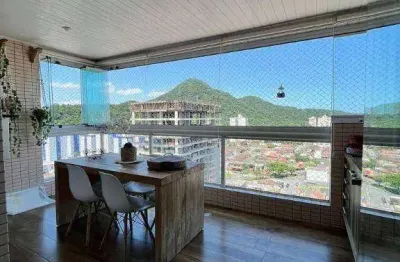 Belo apartamento com área de lazer no canto do forte- praia grande, sp