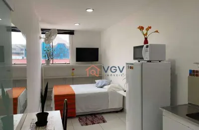 Kitnet para alugar, 25 m² por r$ 2.300,00/mês - mirandópolis - são paulo/sp