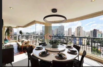 Apartamento com 4 dormitórios à venda, 244 m² por r$ 3.700.000,00 - parque santa cecília - são paulo/sp