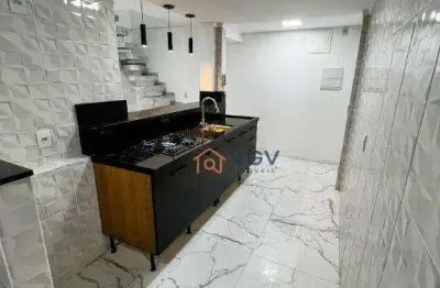 Cobertura com terraço , sacada , 2 dormitórios à venda, 104 m² por r$ 560.000 - a 7 minutos do shopping sp market