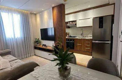 Apartamento 45m² 2 quartos, 1 vaga, semi-mobiliado - jardim maria estela