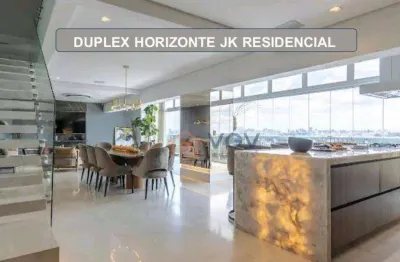 Duplex de luxo mobiliado no horizonte jk – 37º andar | itaim bibi