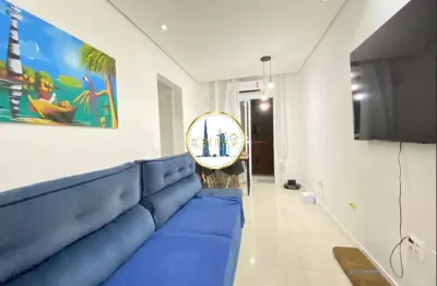 Apartamento para venda em santos, castelo, 2 dormitórios, 1 banheiro, 1 vaga