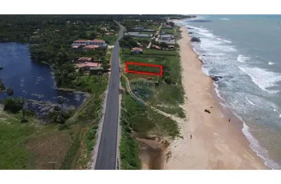Terreno beira mar com 522 m², escriturado na praia de são josé