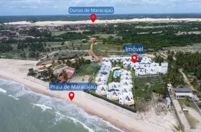 Venda chalé / apartamento no condomínio paraíso de maracajau iv à beira mar