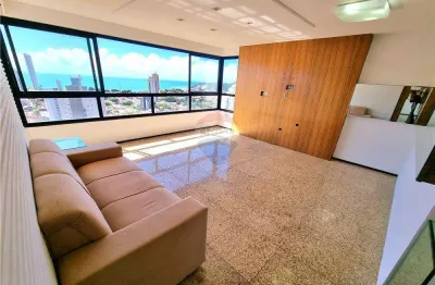 Lindo apart. mobiliado c/ 2 suítes no ed. studio da praia em ponta negra