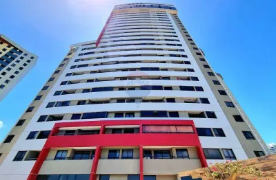 Apart. mobiliado no luxor em ponta negra, linda vista para o mar e morro do careca