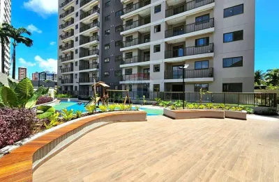 Apart. novo no Cond. Mood Parque das Dunas em Capim Macio, 2 dorms. c/ suíte, lazer completo
