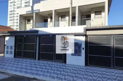 Sobrado com 2 dormitórios à venda, 104 m² por r$ 460.000,00 - caiçara - praia grande/sp