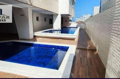 Apartamento com 2 dormitórios à venda, 90 m² por r$ 700.000,00 - boqueirão - praia grande/sp
