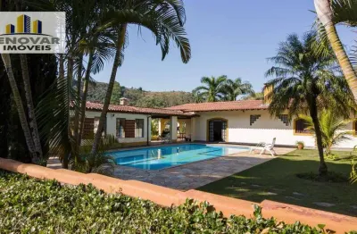 Chácara com 4 dormitórios à venda, 4800 m² por r$ 4.700.000,00 - nogueira - guararema/sp