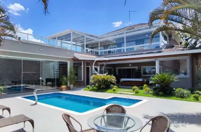 Sobrado com 5 dormitórios à venda, 400 m² por r$ 4.190.000,00 - condomínio reserva do paratehy - são josé dos campos/sp