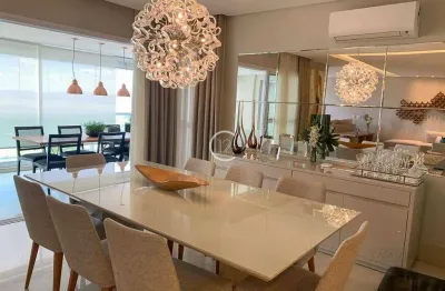 Apartamento mobiliado com 4 dormitórios (3 suítes) à venda, 245 m² por r$ 3.620.000 - jardim das colinas - são josé dos campos/sp