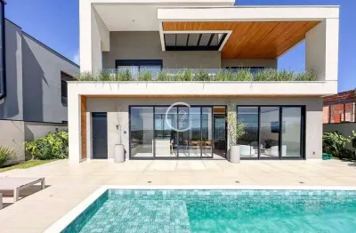 Sobrado com 5 suítes e piscina de borda infinita à venda, 408 m² por r$ 4.800.000 - urbanova - são josé dos campos/sp