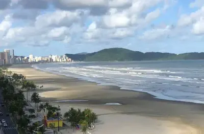 Fascinante apartamento alto padrão com 3 suítes - frente mar - praia grande