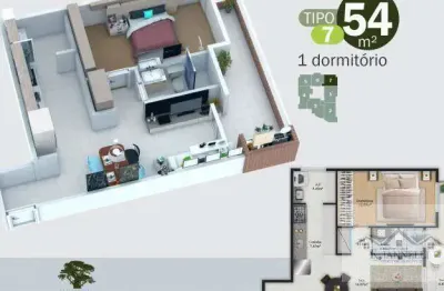 More na beira do mar! apartamento novo com 1 dormitório e lazer completo