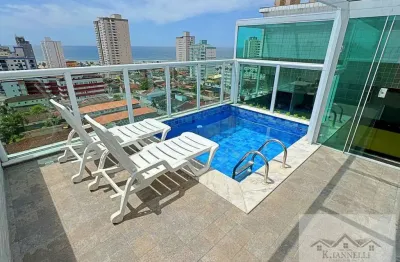 Cobertura duplex 3 dormitórios 2 suíte área gourmet com piscina mobiliado !