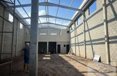 Galpão 360m2 portão automático - guilhermina - locação r$ 15.000