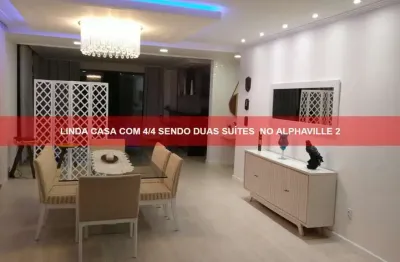 Casa em condomínio fechado com 4 quartos à venda na Rua Imbassaí, Alphaville (Abrantes), Camaçari