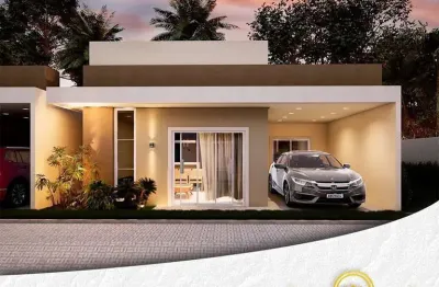 Casa em condomínio fechado com 3 quartos à venda na rua jardim pirajussara, casa 5, abrantes, camaçari, 86 m2 por r$ 385.000