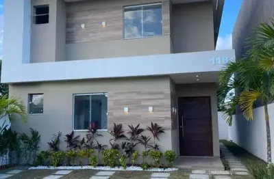 Casa em condomínio fechado com 2 quartos à venda na rua sucupió, abrantes, camaçari por r$ 780.000