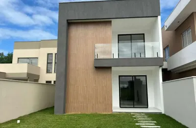 Casa em condomínio fechado com 4 quartos à venda na rua sucupió, 12-15, catu de abrantes, camaçari por r$ 895.000