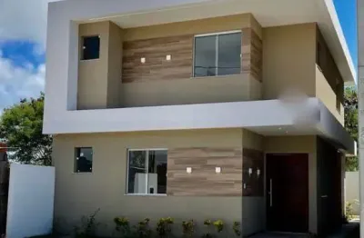 Casa em condomínio fechado com 3 quartos à venda na rua sucupió, abrantes, camaçari por r$ 780.000