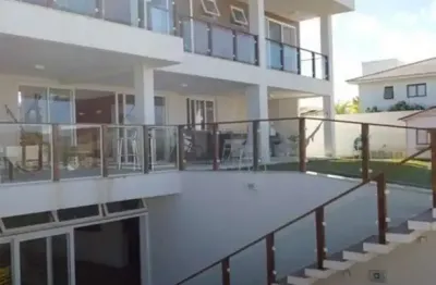 Casa em condomínio fechado com 5 quartos à venda na rodovia ba-099 - estrada do côco km 08, praia de busca vida, camaçari, 670 m2 por r$ 3.800.000