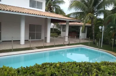 Casa em condomínio fechado com 5 quartos à venda na rodovia ba-099 - estrada do côco km 8,5, praia de busca vida, camaçari por r$ 2.600.000