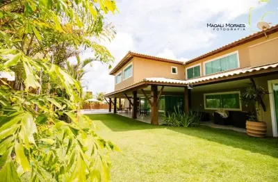 Casa em condomínio fechado com 5 quartos à venda na 1ª travessa agulhão, guarajuba, camaçari, 400 m2 por r$ 5.300.000