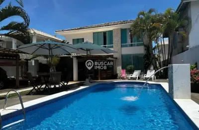 Casa em condomínio fechado com 4 quartos à venda na rodovia ba-099 - estrada do côco km 08, abrantes, camaçari por r$ 1.650.000