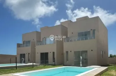 Casa em condomínio fechado com 3 quartos à venda na rodovia ba-099 - estrada do côco, barra do jacuípe, camaçari por r$ 600.000